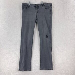 Kut from the Kloth Gray Catherine Boyfriend Fit‎ Jeans Womens Mid-Rise Size 14
